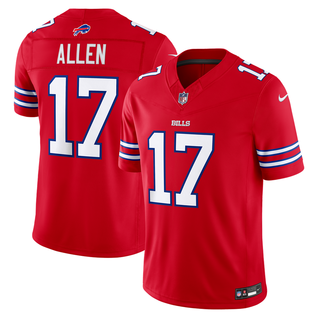 Buffalo Bills Josh Allen Nike Vapor F.U.S.E. Stitched Limited Jersey - White
