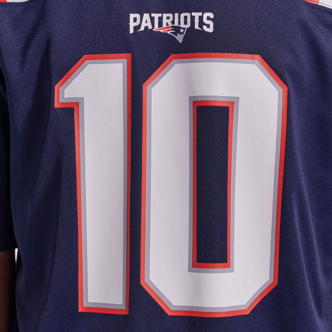 New England Patriots Drake Maye Nike Player Game Jersey - Navy