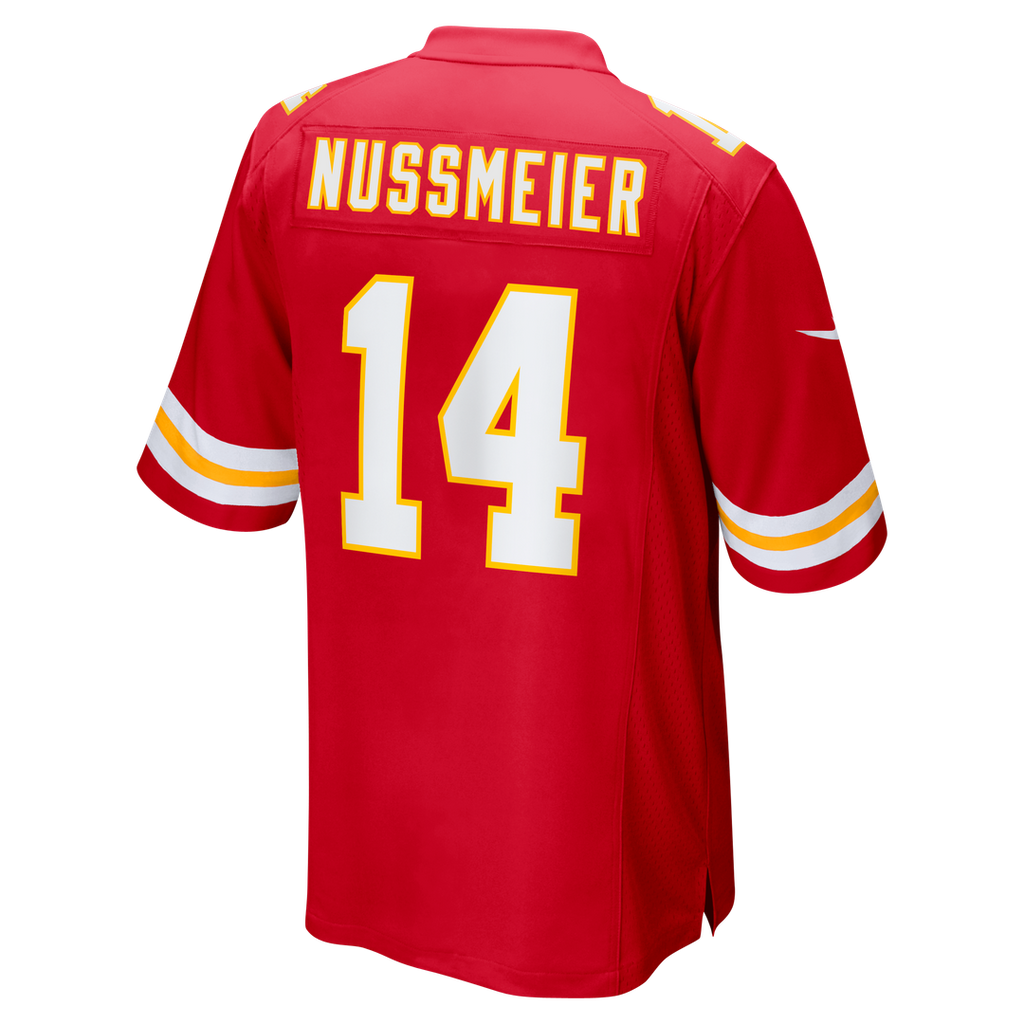 Kansas City Chiefs Garrett Nussmeier Nike Game Jersey - Red