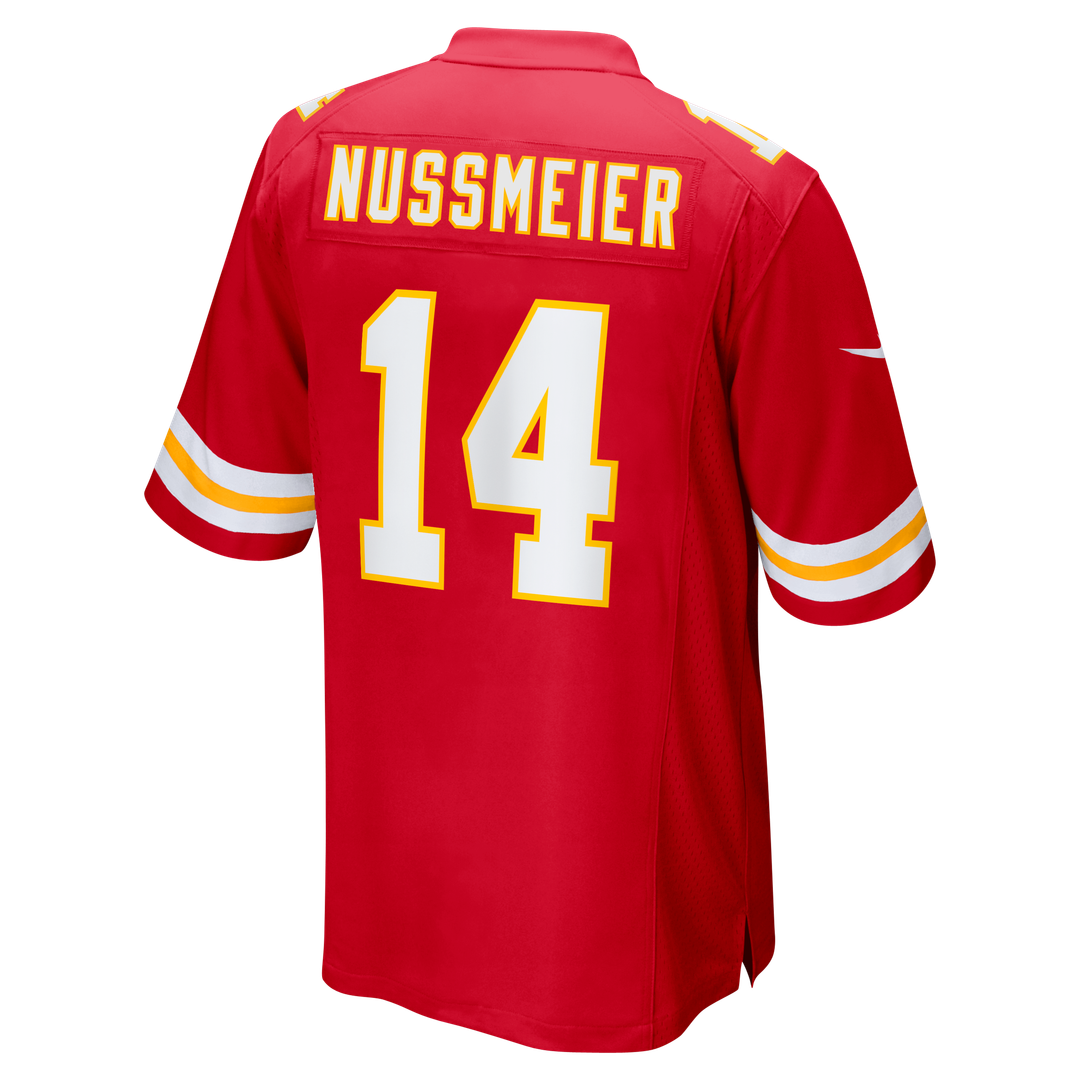 Kansas City Chiefs Garrett Nussmeier Nike Game Jersey - Red