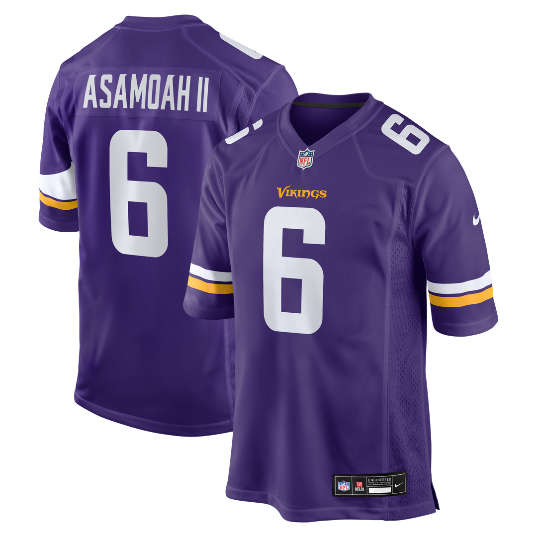 Minnesota Vikings Brian Asamoah II Nike Game Jersey - Purple