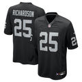 Las Vegas Raiders Decamerion Richardson Nike Team Game Jersey - Black
