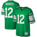 New York Jets Joe Namath Mitchell & Ness Big & Tall 1968 Retired Player Replica Jersey - Green