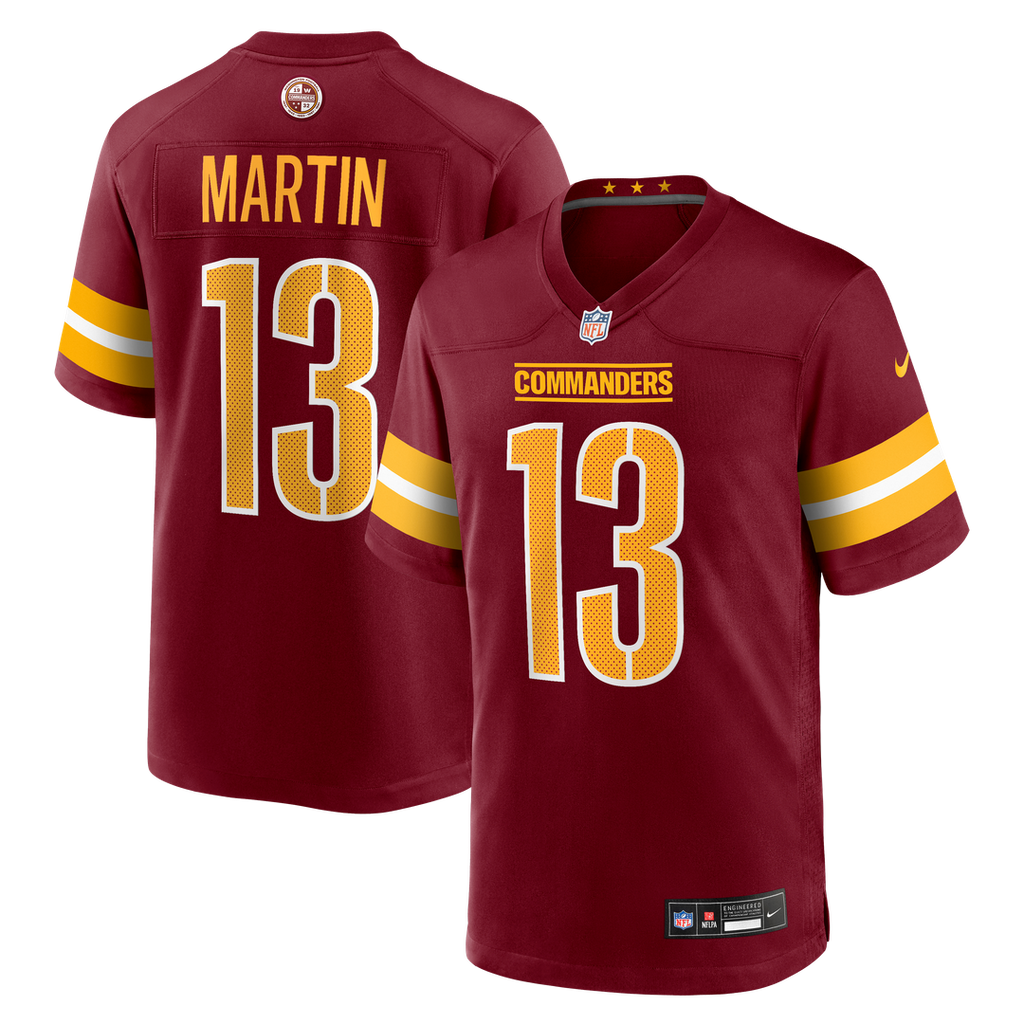 Washington Commanders Tay Martin Nike Team Game Jersey - Burgundy