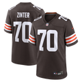 Cleveland Browns Zak Zinter Nike Team Game Jersey - Brown