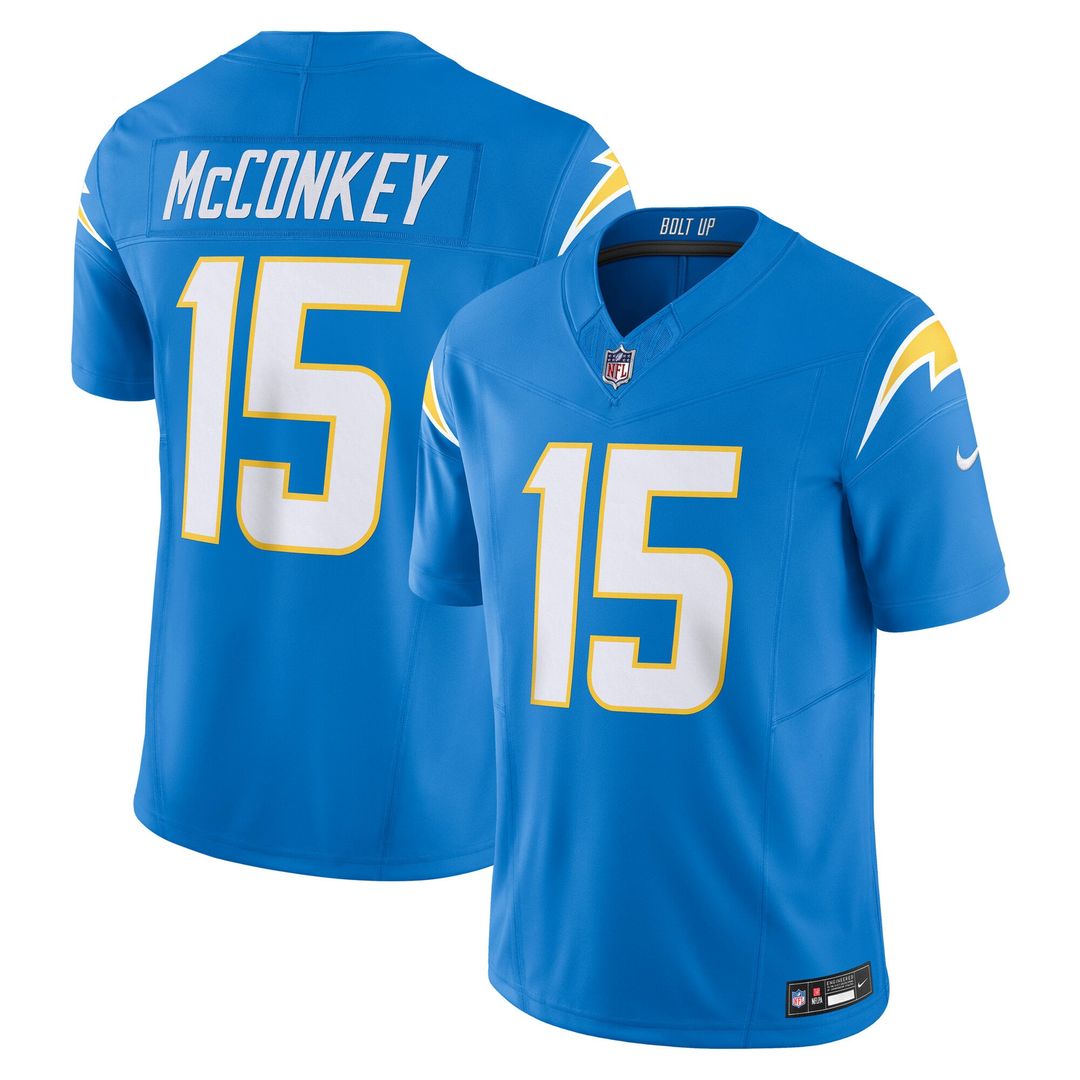 Los Angeles Chargers Ladd McConkey Nike Team Vapor F.U.S.E. Limited Jersey - Powder Blue