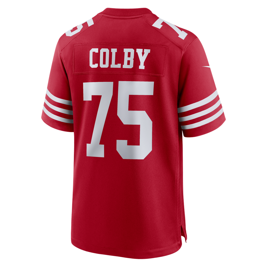 San Francisco 49ers Connor Colby Nike Team Game Jersey - Scarlet