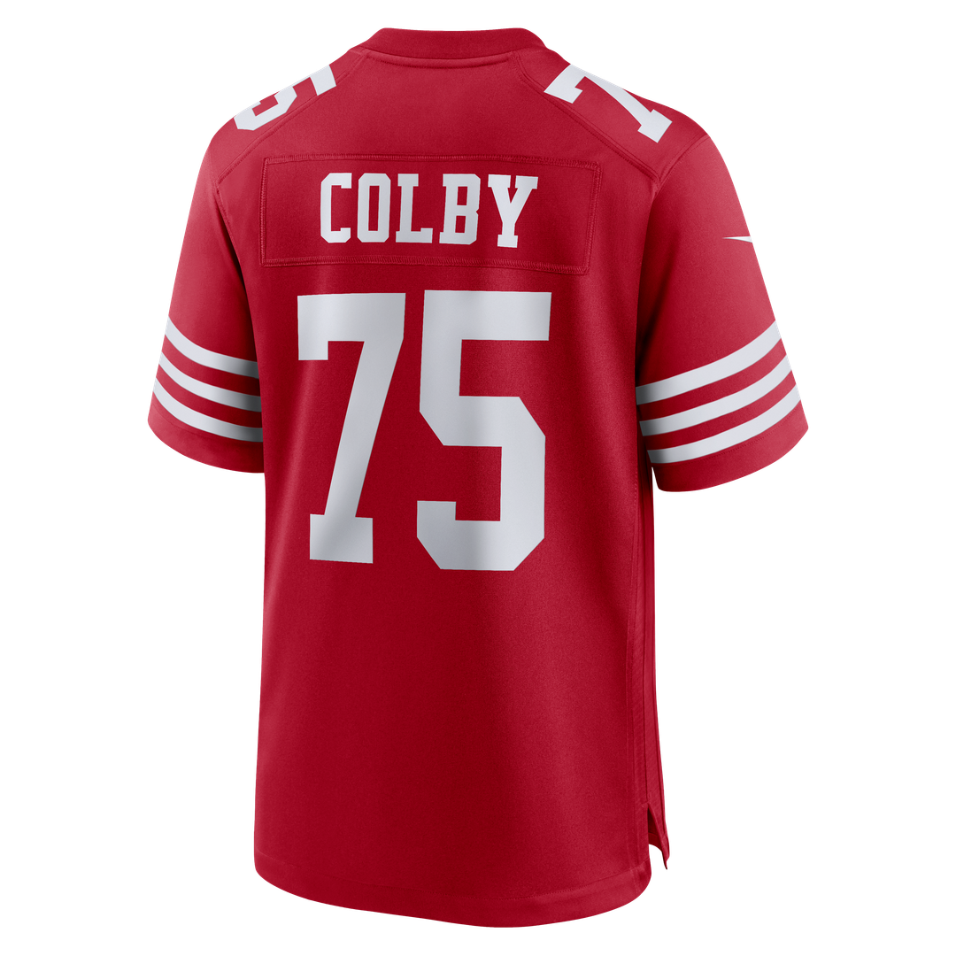 San Francisco 49ers Connor Colby Nike Team Game Jersey - Scarlet