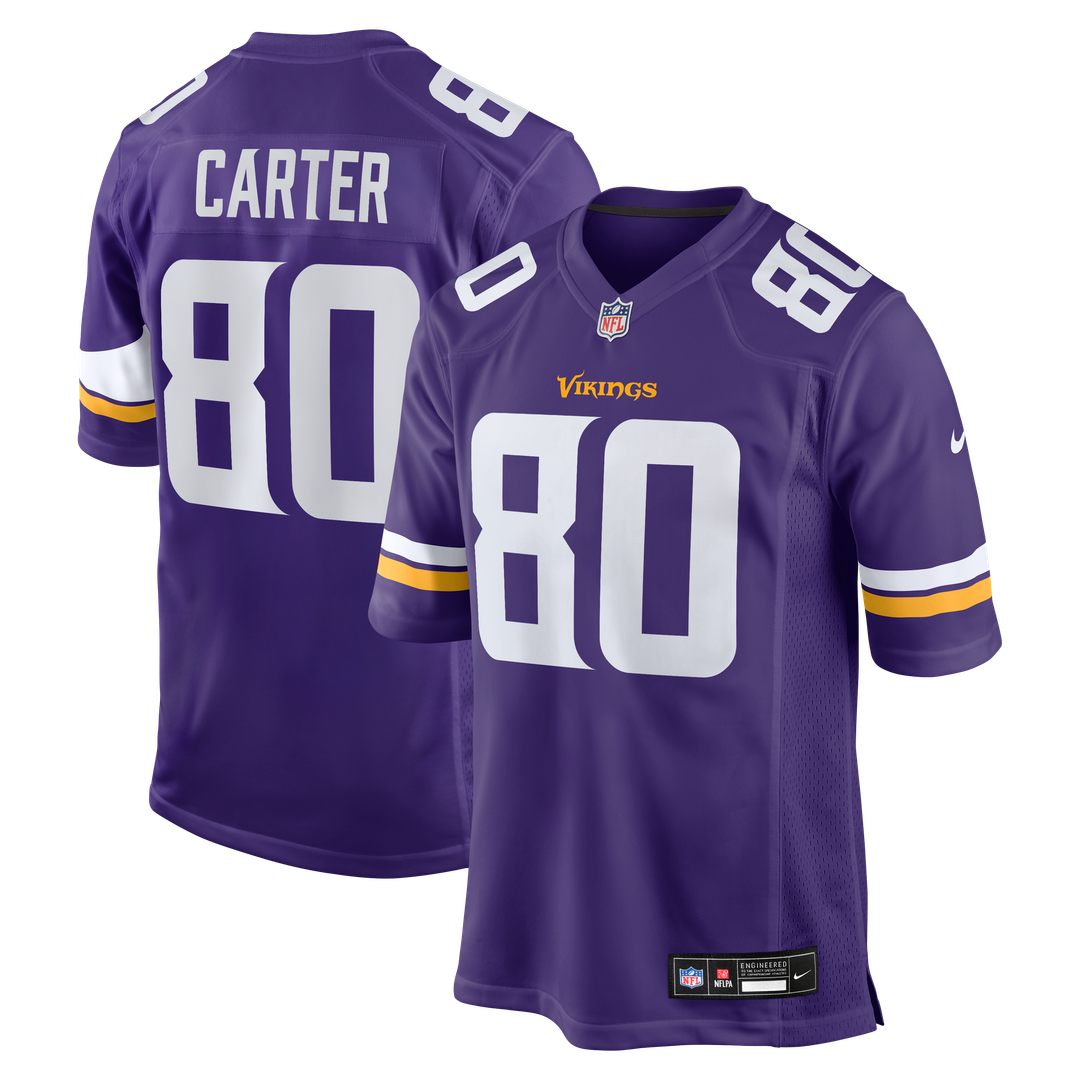 Minnesota Vikings Cris Carter Nike Game Retired Player Jersey - Purple