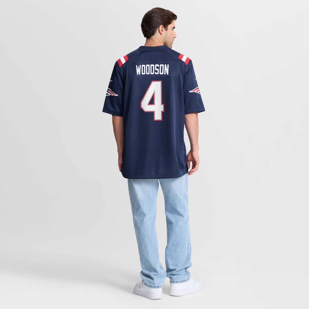 New England Patriots Craig Woodson Nike Team Game Jersey - Navy