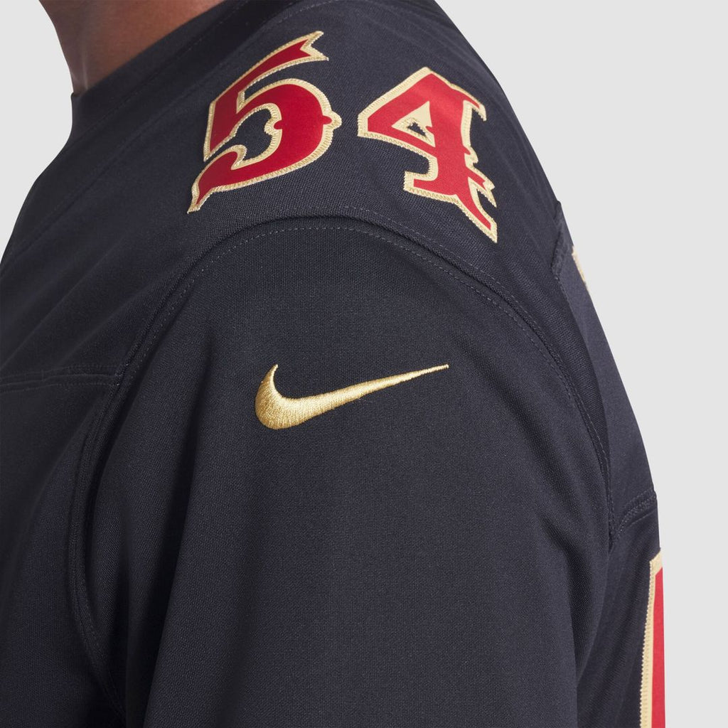San Francisco 49ers Fred Warner Nike Rivalries Collection Stitched Limited Jersey - Black