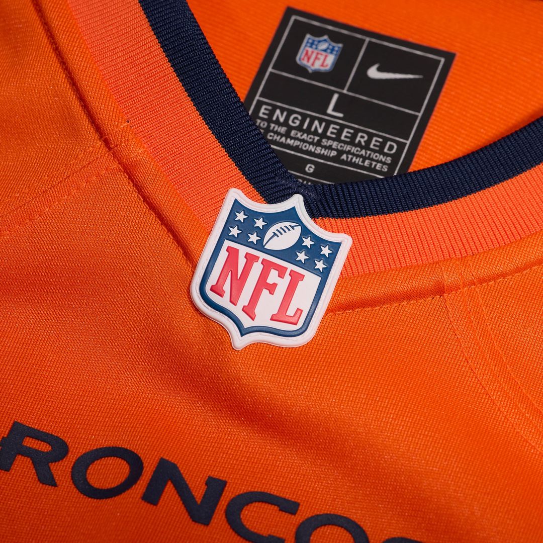Denver Broncos Jahdae Barron Nike Game Player Jersey - Orange