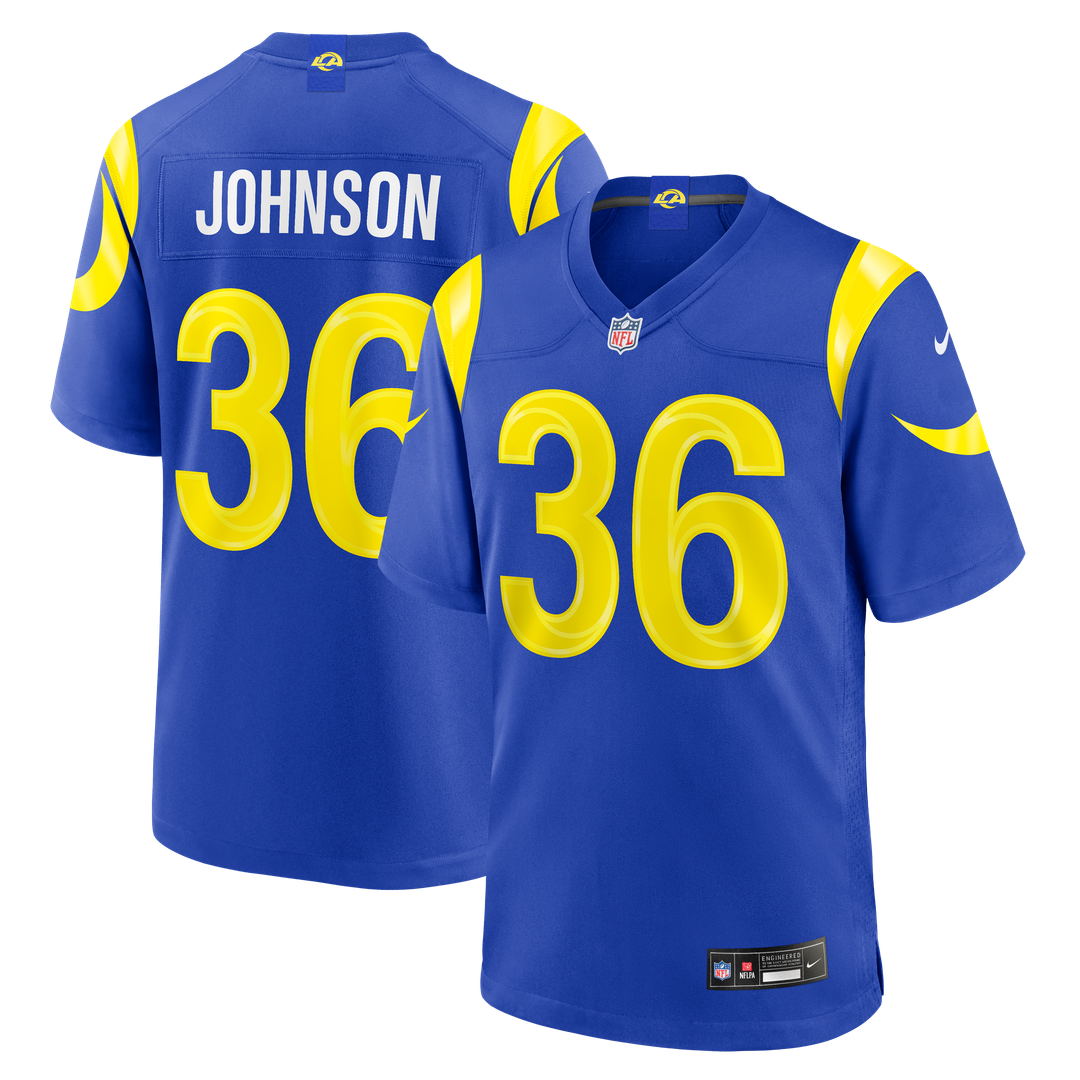 Los Angeles Rams Alex Johnson Nike Team Game Jersey - Royal