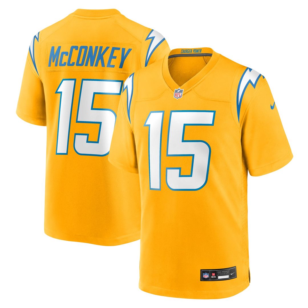 Los Angeles Chargers Ladd McConkey Nike Alternate Charger Power Game Player Jersey - Gold