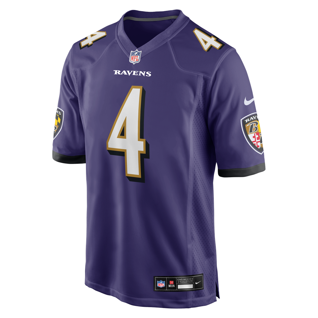 Baltimore Ravens Zay Flowers Nike Game Jersey - Purple