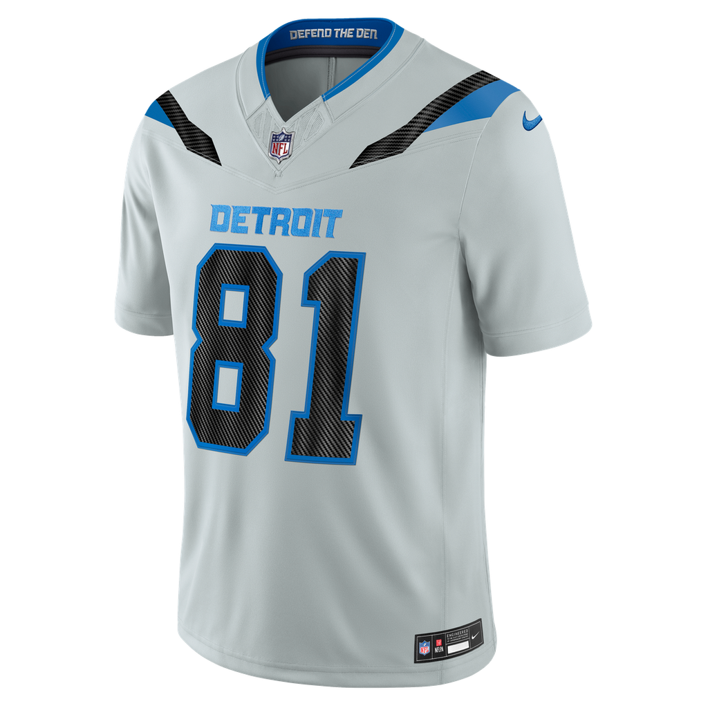 Detroit Lions Calvin Johnson Nike 2026 Rivalries Collection Stitched Limited Jersey - Silver
