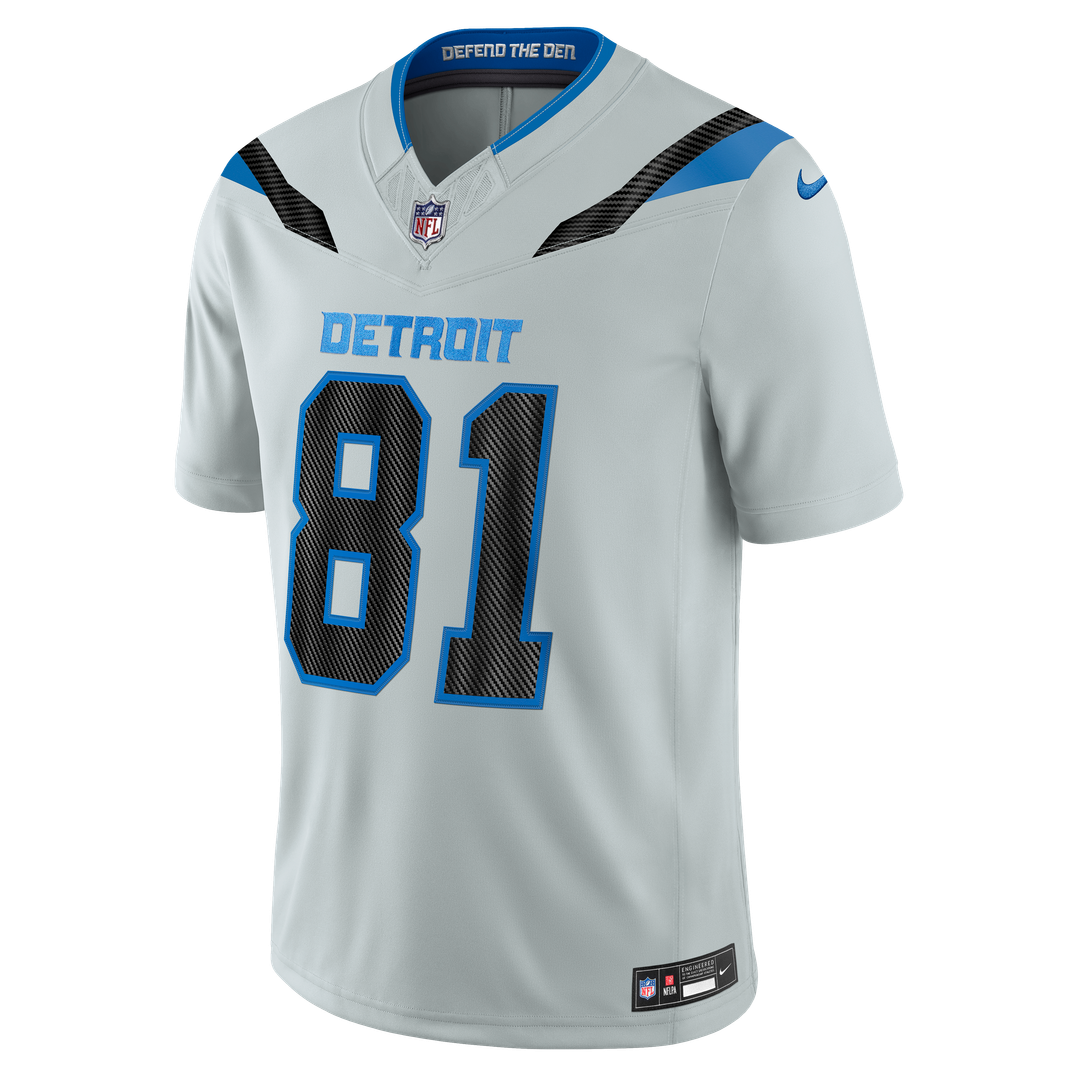 Detroit Lions Calvin Johnson Nike 2026 Rivalries Collection Stitched Limited Jersey - Silver