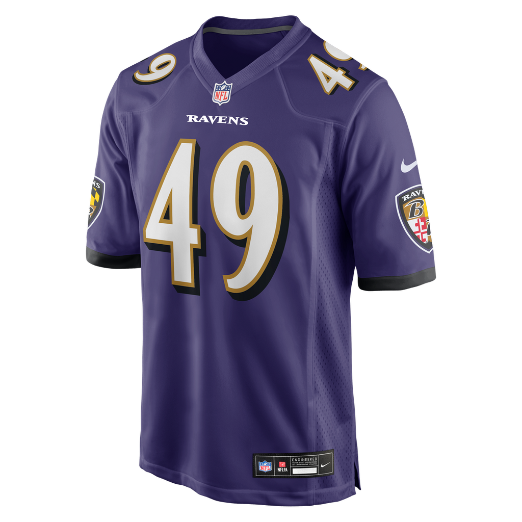 Baltimore Ravens Jay Higgins IV Nike Team Game Jersey - Purple