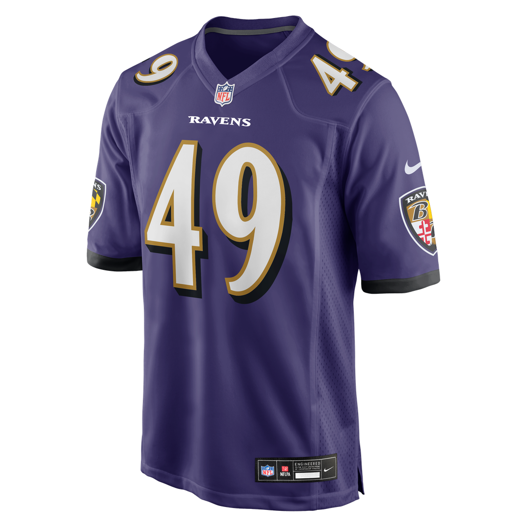 Baltimore Ravens Jay Higgins IV Nike Team Game Jersey - Purple