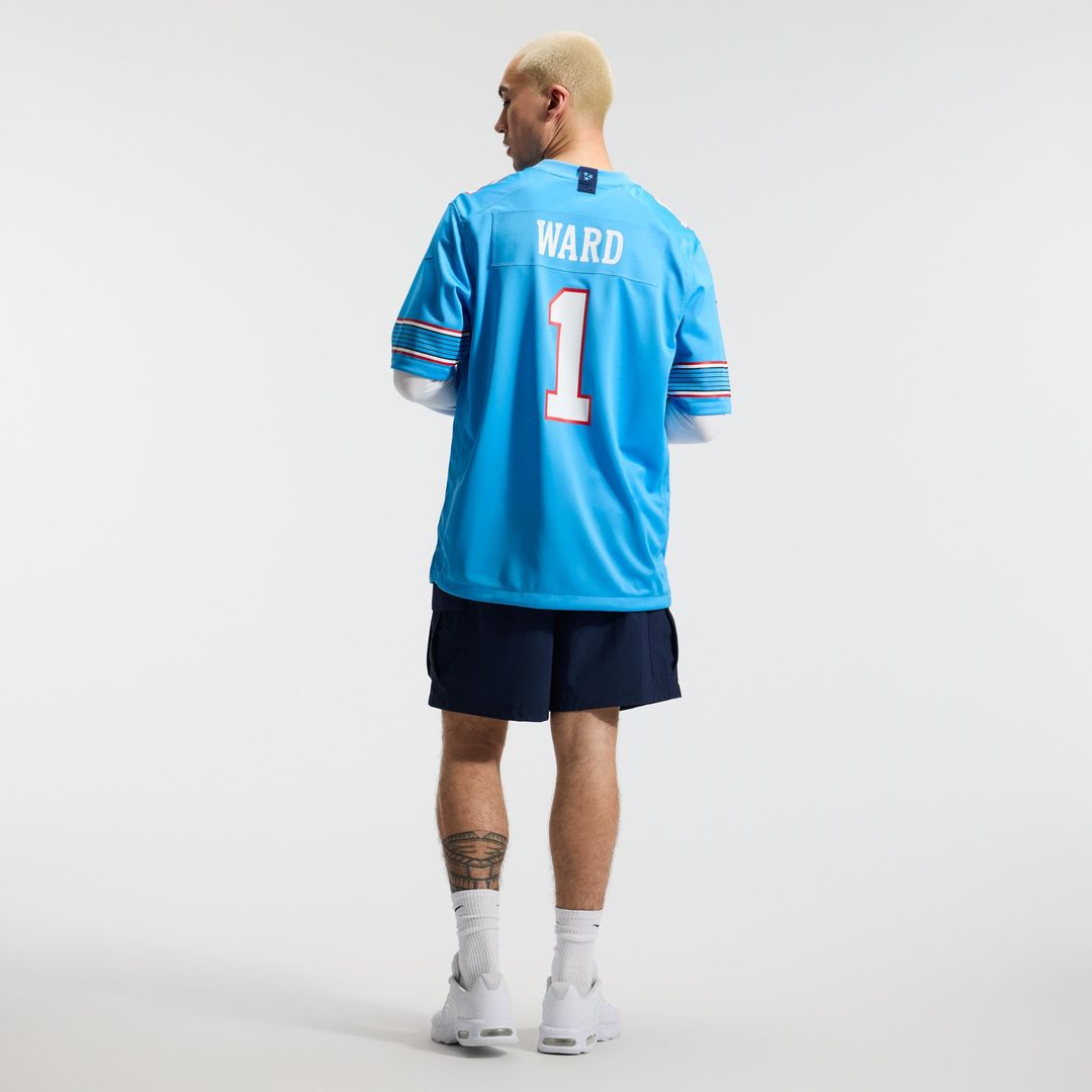 Tennessee Titans Cameron Ward Nike Game Jersey - Light Blue