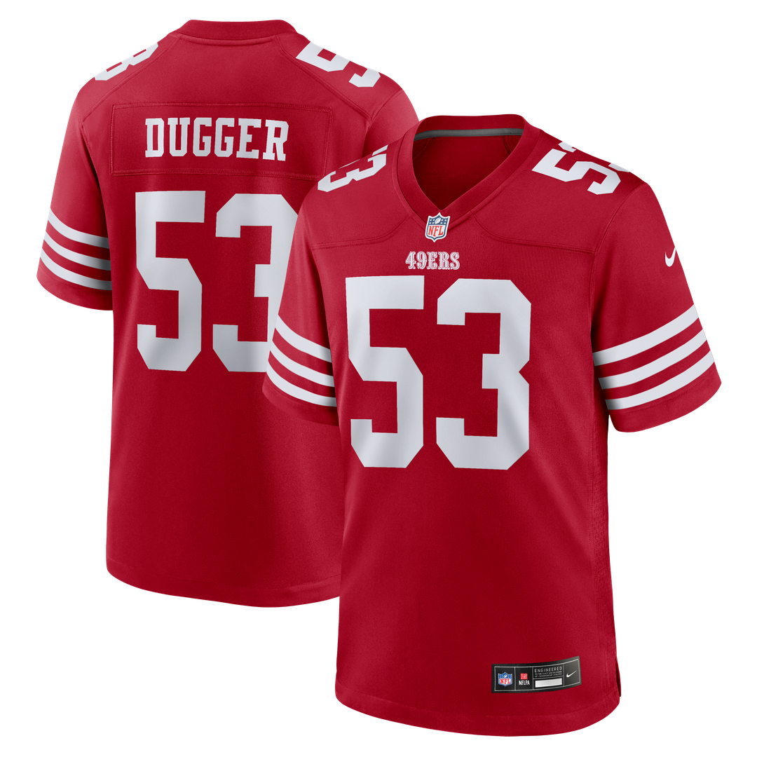 San Francisco 49ers Jaden Dugger III Nike Team Game Jersey - Scarlet