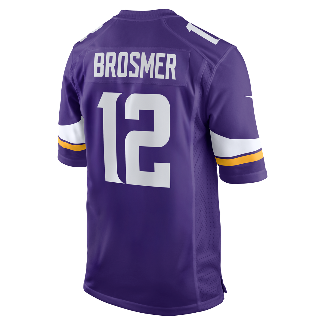 Minnesota Vikings Max Brosmer Nike Team Game Jersey - Purple