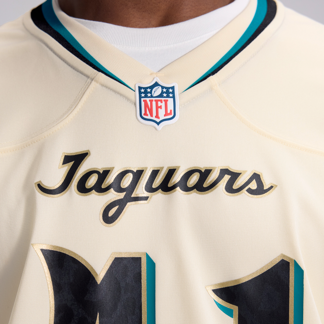 Jacksonville Jaguars Josh Hines-Allen Nike 2026 Rivalries Collection Game Jersey - Natural