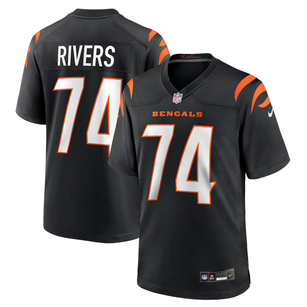 Cincinnati Bengals Jalen Rivers Nike Team Game Jersey - Black