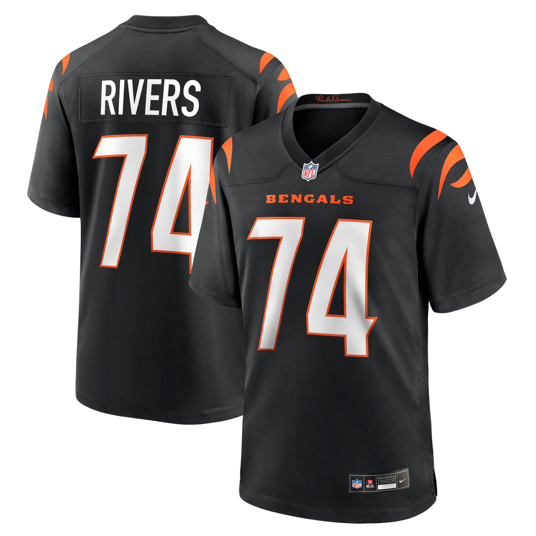 Cincinnati Bengals Jalen Rivers Nike Team Game Jersey - Black