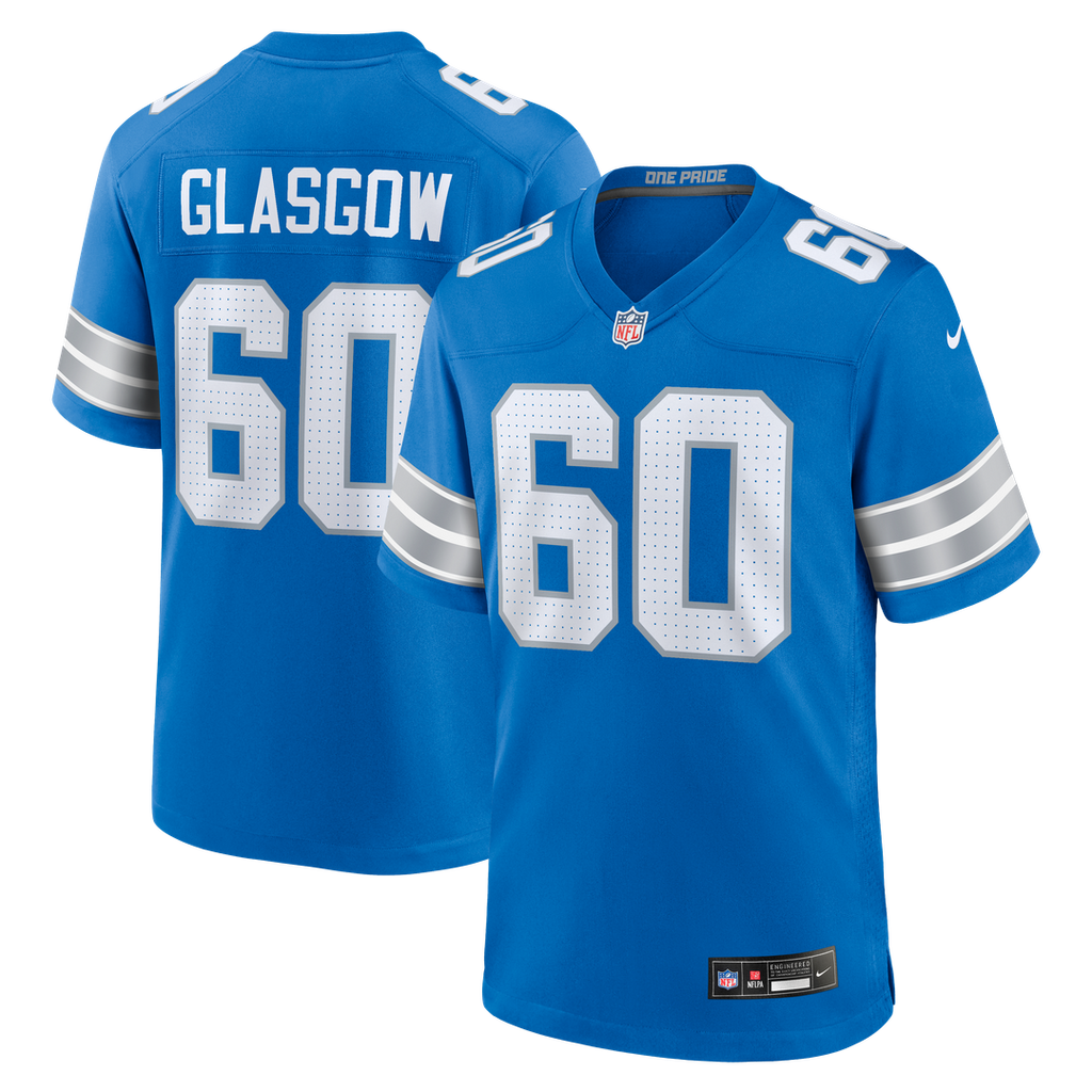 Detroit Lions Graham Glasgow Nike Team Game Jersey - Blue