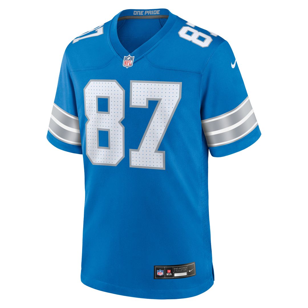 Detroit Lions Sam LaPorta Nike Game Jersey - Blue