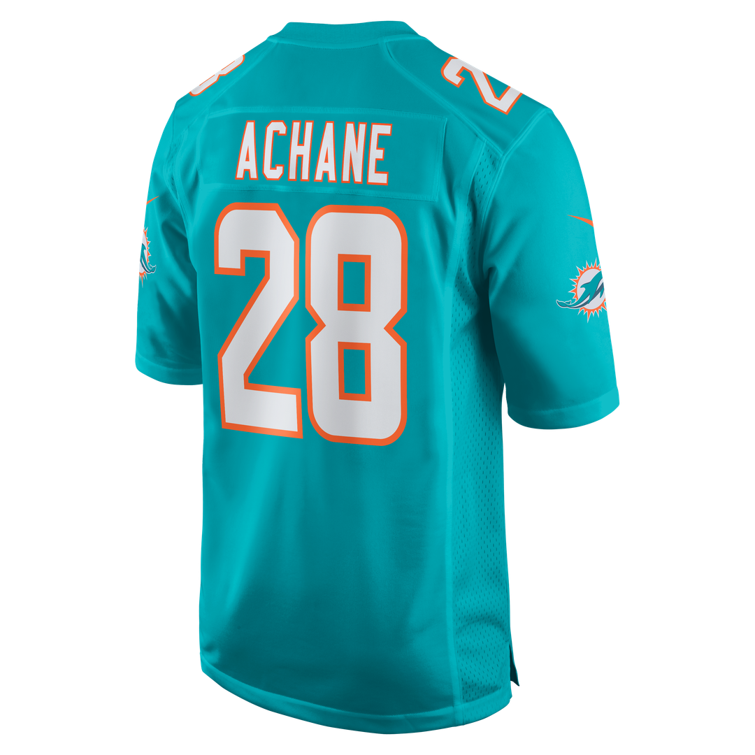 Miami Dolphins De'Von Achane Nike Player Game Jersey - Aqua