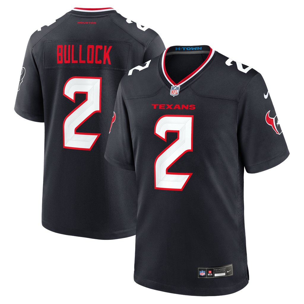 Houston Texans Calen Bullock Nike Team Game Jersey - Navy