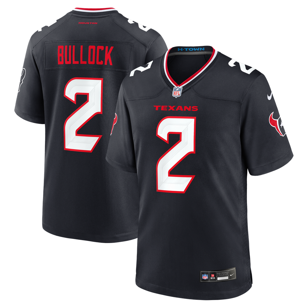 Houston Texans Calen Bullock Nike Team Game Jersey - Navy