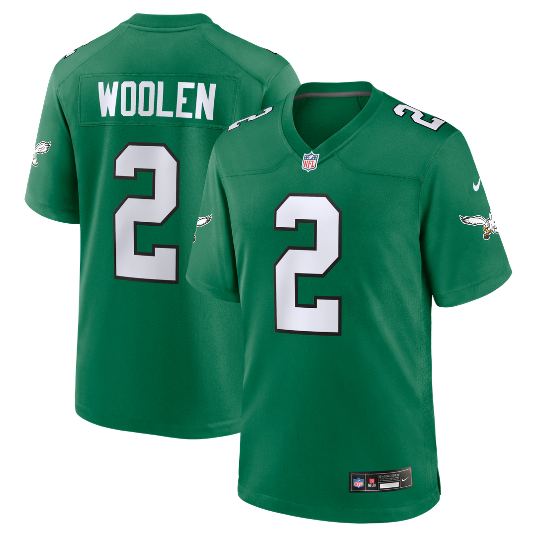 Philadelphia Eagles Tariq Woolen Nike Team Game Jersey - Midnight Green
