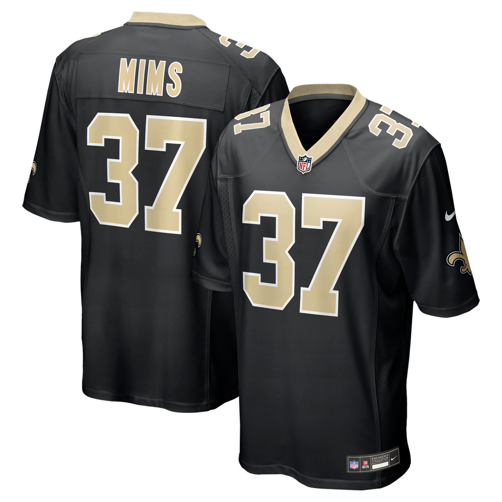 New Orleans Saints Jordan Mims Nike Team Game Jersey - Black