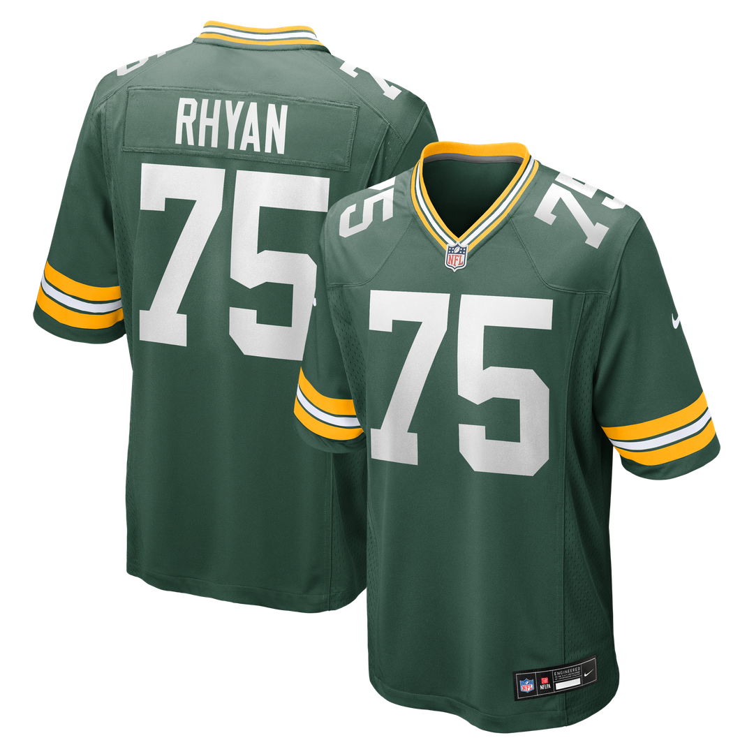 Green Bay Packers Sean Rhyan Nike Game Player Jersey - Green
