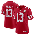 San Francisco 49ers Brock Purdy Nike 80th Anniversary Game Jersey - Scarlet