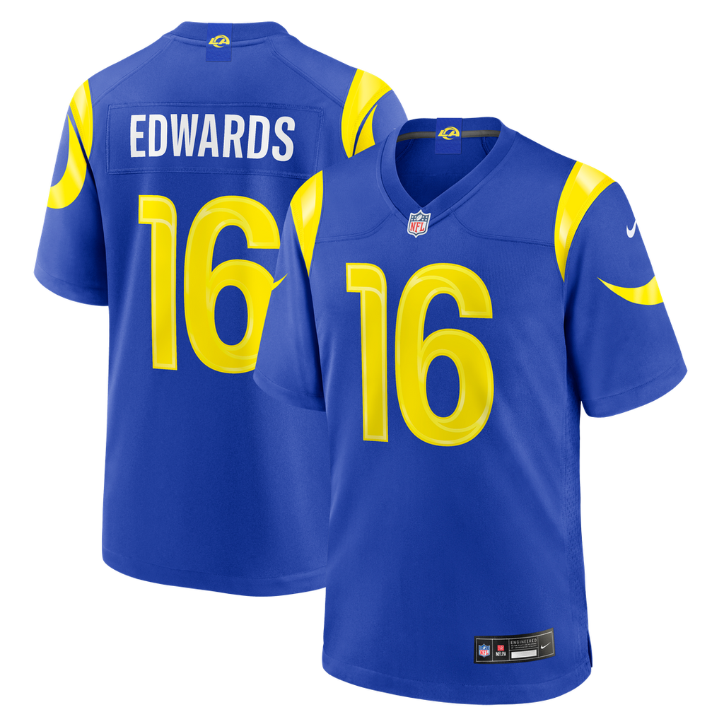 Los Angeles Rams Tru Edwards Nike Team Game Jersey - Royal