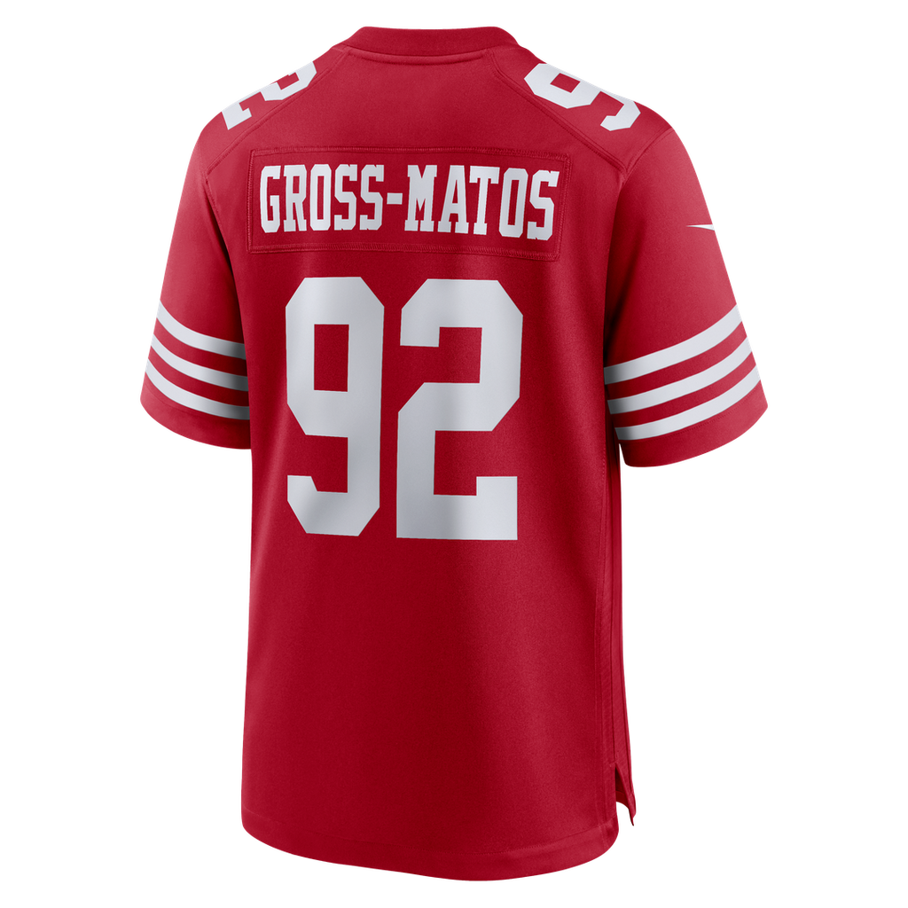 San Francisco 49ers Yetur Gross-Matos Nike Team Game Jersey - Scarlet