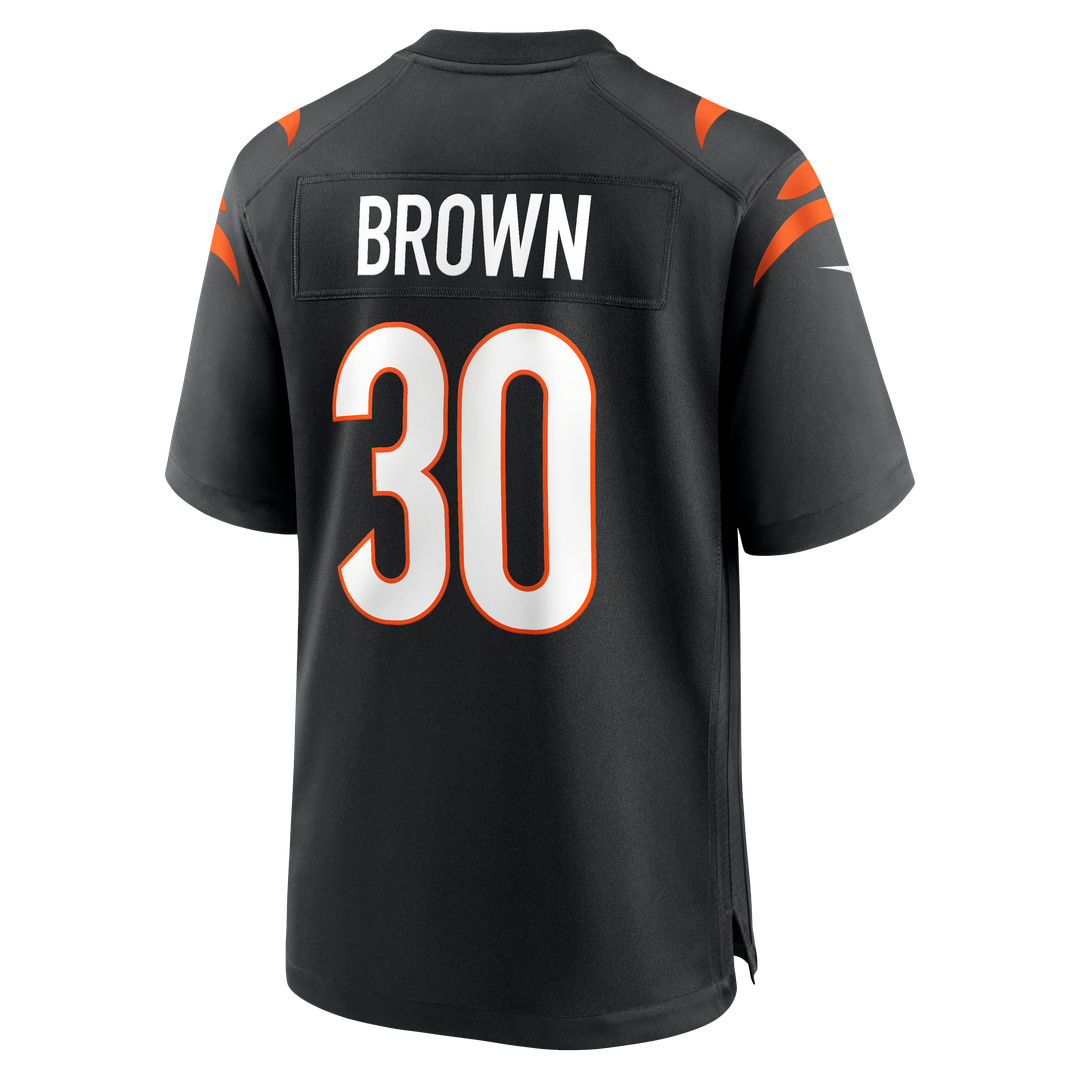 Cincinnati Bengals Chase Brown Nike Team Game Jersey - Black