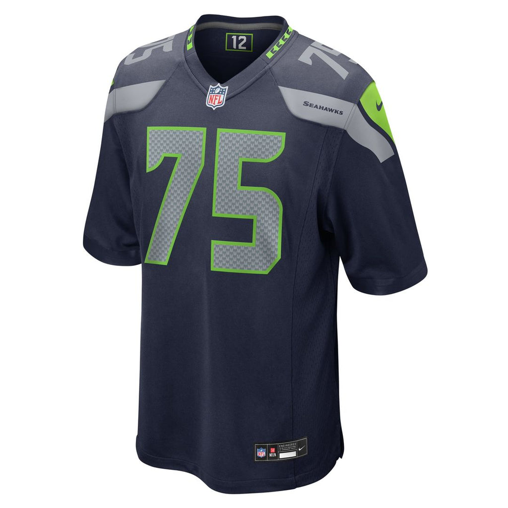 Seattle Seahawks Anthony Bradford Nike Game Jersey - College Navy