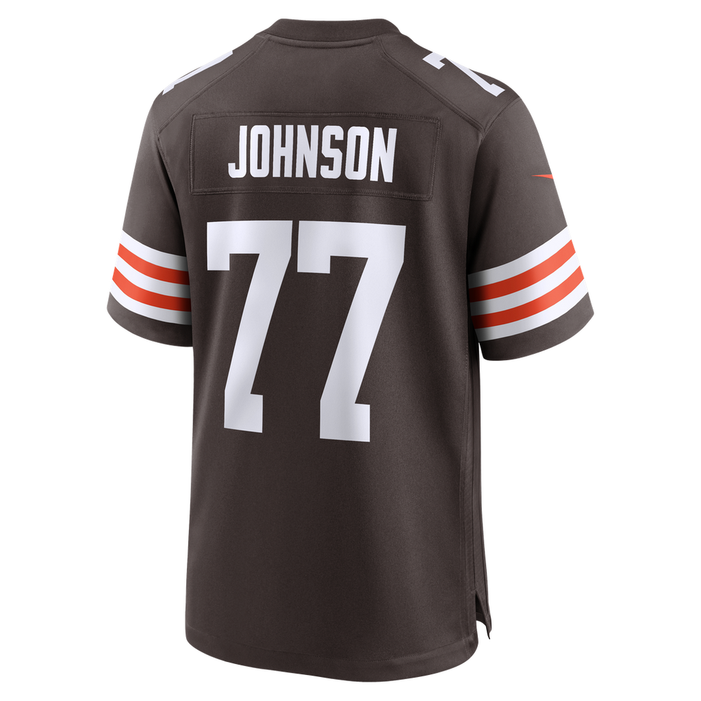 Cleveland Browns Zion Johnson Nike Team Game Jersey - Brown