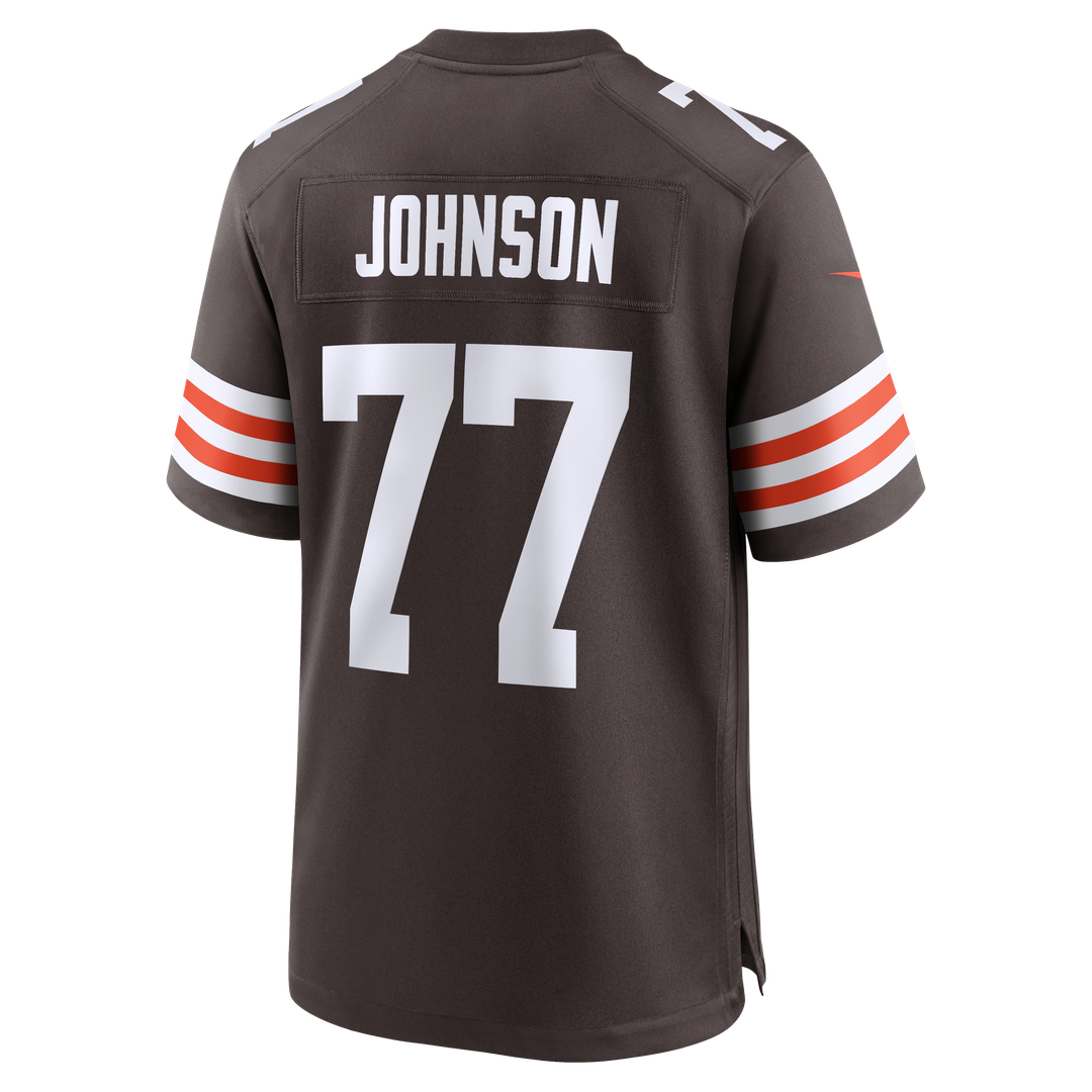Cleveland Browns Zion Johnson Nike Team Game Jersey - Brown