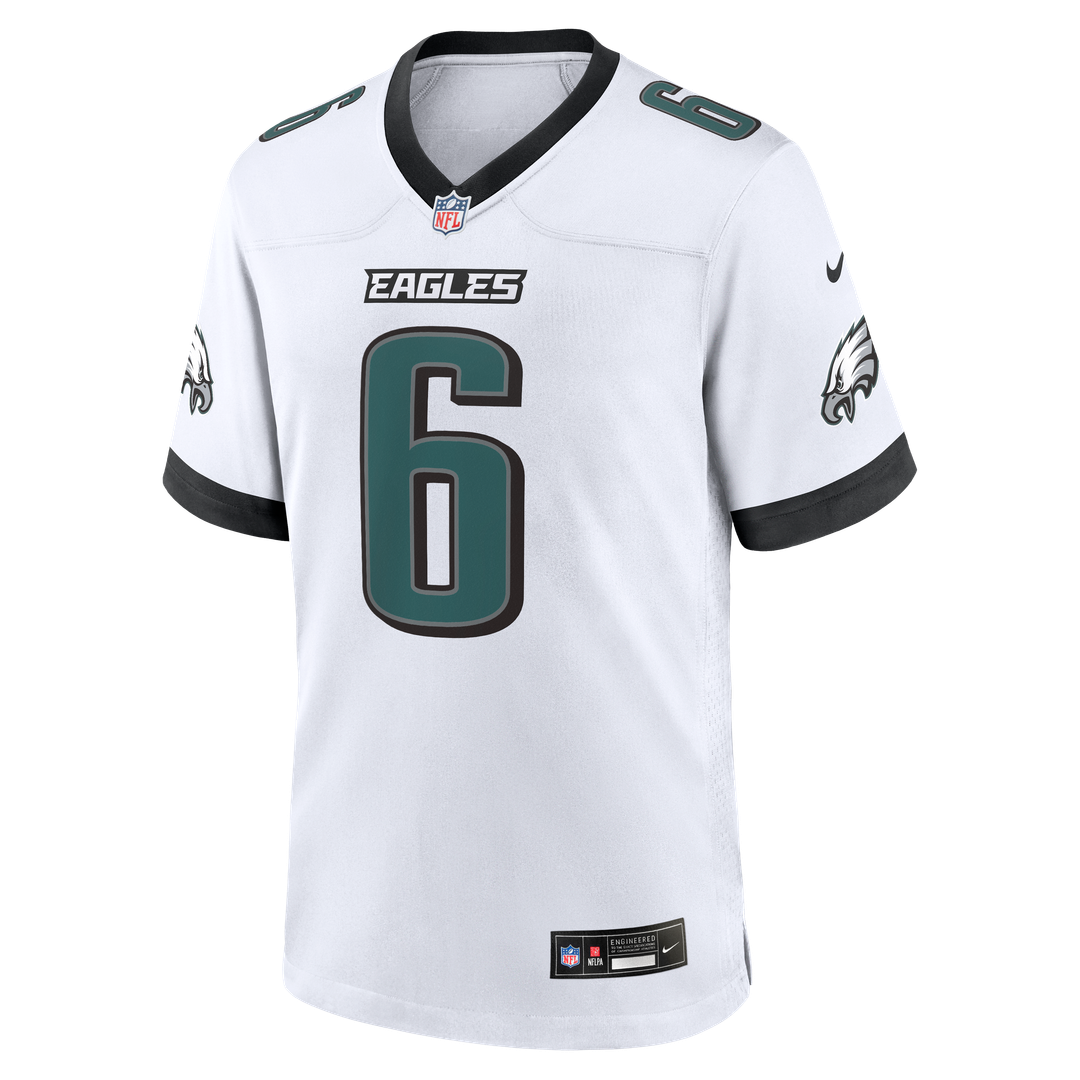 Philadelphia Eagles DeVonta Smith Nike Game Jersey - White