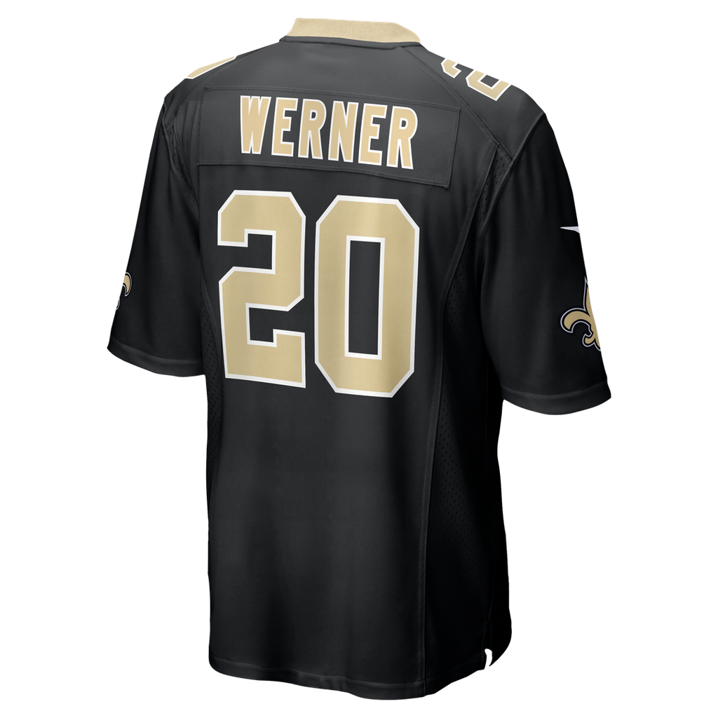 New Orleans Saints Pete Werner Nike Game Jersey - Black