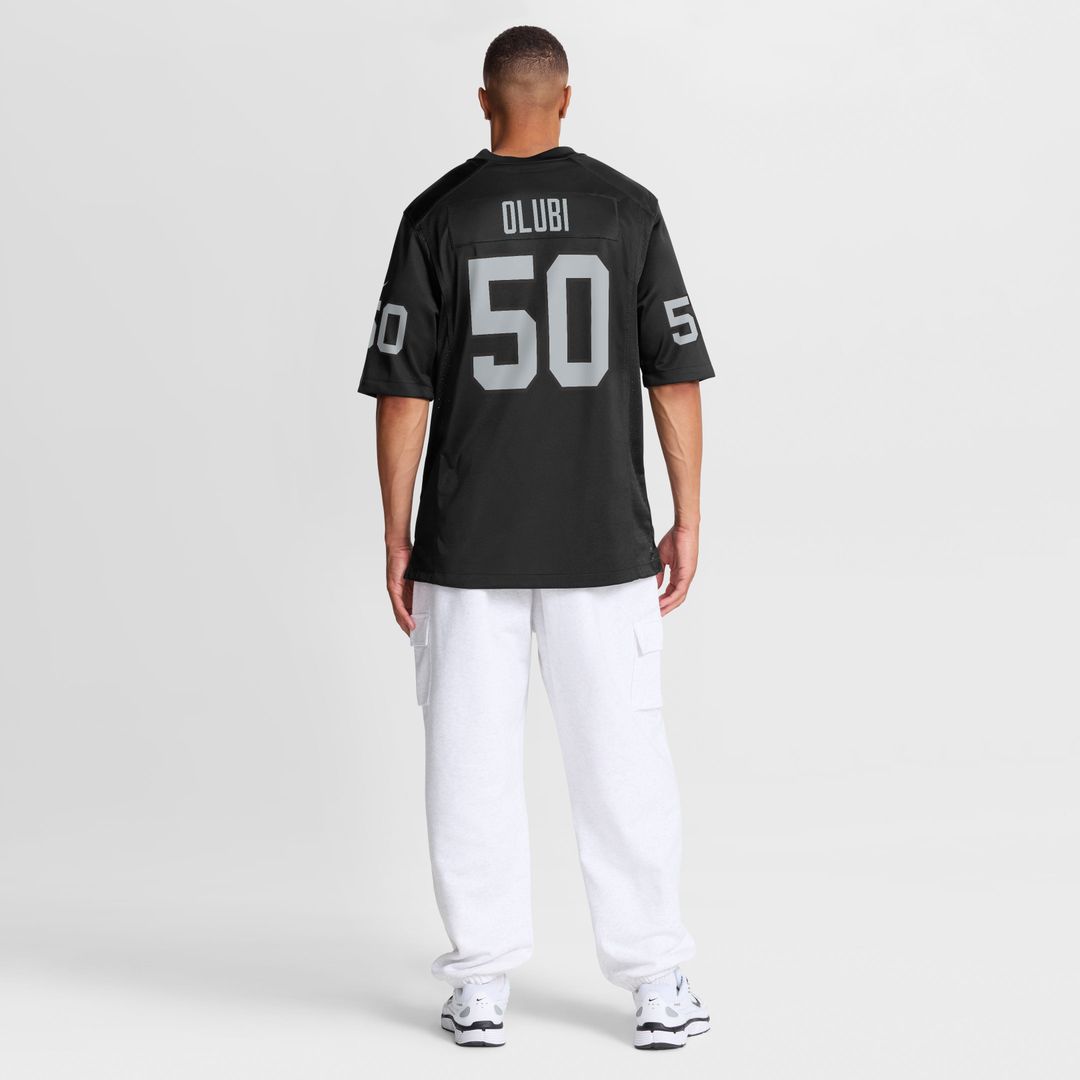 Las Vegas Raiders Segun Olubi Nike Team Game Jersey - Black