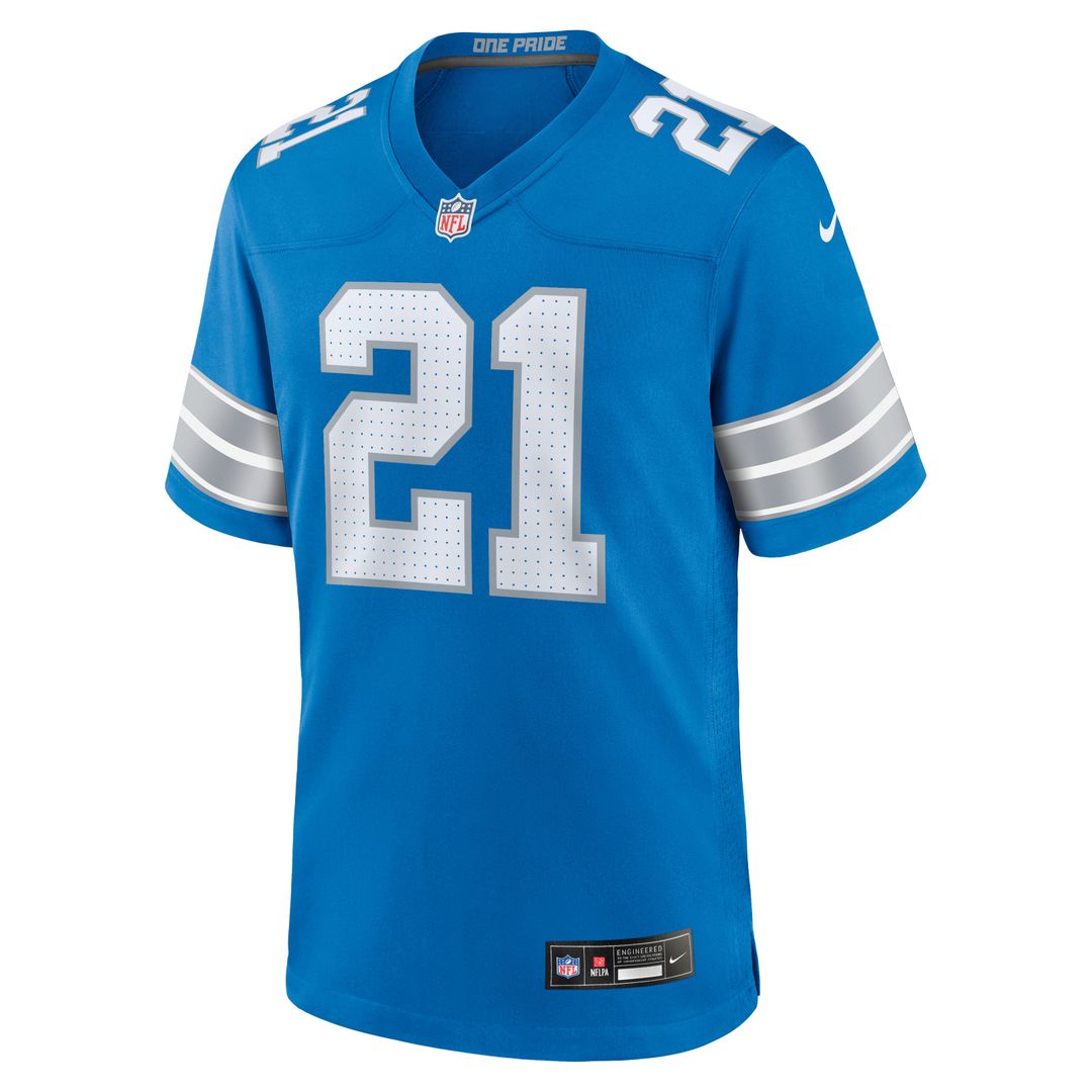 Detroit Lions Roger McCreary Nike Team Game Jersey - Blue