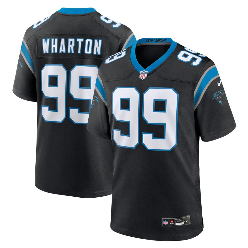 Carolina Panthers Tershawn Wharton Nike Team Game Jersey - Black