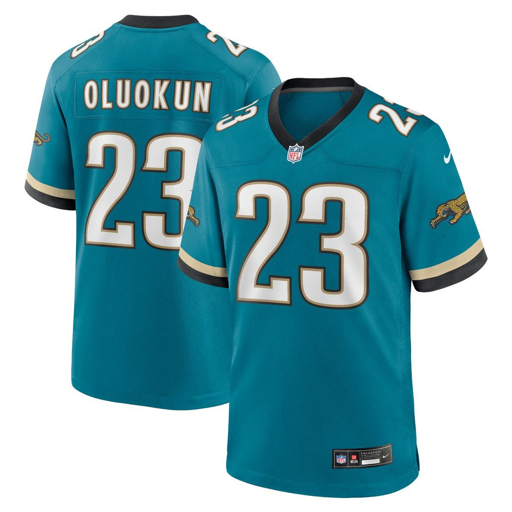 Jacksonville Jaguars Foye Oluokun Nike Prowler Throwback Player Game Jersey - Teal